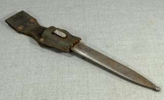WWII GERMAN MAUSER K98 RIFLE BAYONET KNIFE DAGGER SHEATH SCABBARD 