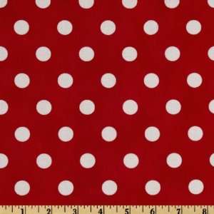  45 Wide Moda Dottie (#45008 12) Red/White Fabric By The 