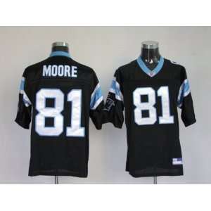  Kenny Moore #81 Carolina Panthers Replica NFL Jersey Black 