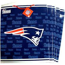 Pro Specialties New England Patriots Team Logo Large Size Gift Bag (5 