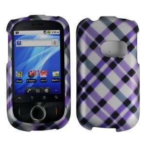 For T mobil Huawei Comet U8150 Accessory   Purple Plaid Designer Hard 