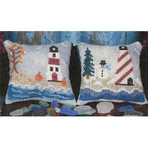  Fall & Winter Lighthouse   Cross Stitch Pattern Arts 