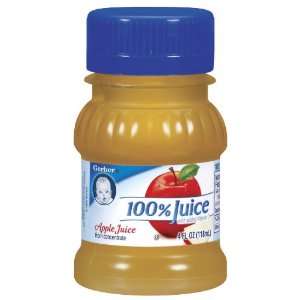 Gerber 100% Apple Juice, 4 Ounce Packages (Pack of 24)  