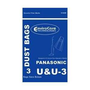 Panasonic Paper Bag U 3 Pack By Envirocare Replacement  
