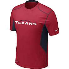 Nike Houston Texans Sideline Hypercool Speed Dri FIT T Shirt 