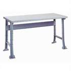 Lyon Work Bench w/ Stringer & Shelf72 Wx34 D  Bench ColorDove Gray 