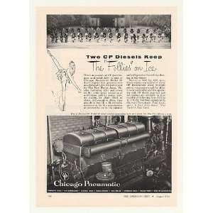 1954 New Haven Arena Ice Follies CP 68 Diesel Engine Print Ad (43777)