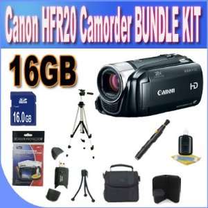  Canon VIXIA HF R20 Full HD Camcorder with 8GB Internal 