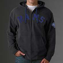 47 Brand St. Louis Rams Gametime Full Zip Hooded Sweatshirt    