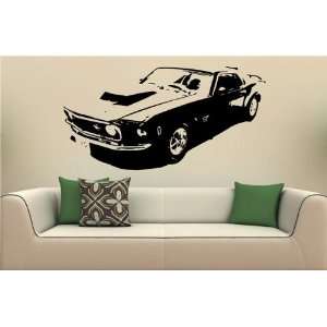   Wall Mural Decal Sticker Car Ford Mustang 1969 S. 2017