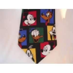  Mens tie ; Disney Mickey Mouse Donald Duck Pluto Goofy 