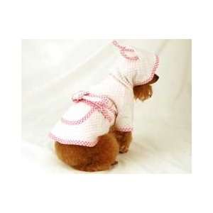  Comfortable Bunny Bathrobe with Pocket for Dogs (Pink 