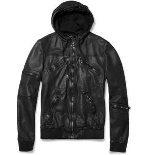  Clothing  Coats and jackets  Leather jackets  Hooded 