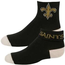  New Orleans Saints Black Preschool Roll Top Socks 