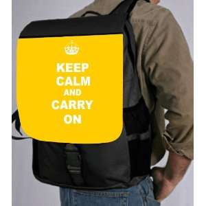  Keep Calm and Carry On   Yellow Back Pack   School Bag Bag 