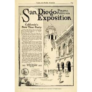  1914 Ad San Diego Panama California Exposition New Year 