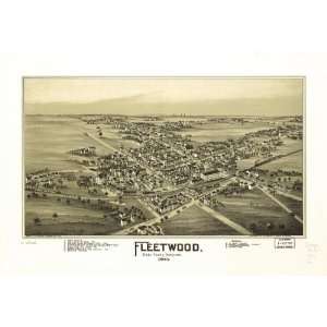   Panoramic Map Fleetwood, Berks County, Pennsylvania.