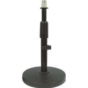   Gear Low Profile Die Cast Mic Stand Black Musical Instruments
