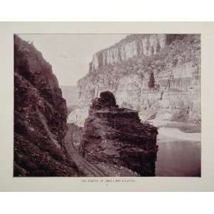   Canyon Grand River Colorado   Original Duotone Print