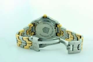 AUTH TAG HEUER MENS LINK TWO TONE 18K GOLD / STAINLESS STEEL WT1150 