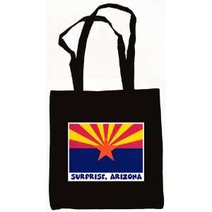 Surprise Arizona Souvenir Tote Bag Black