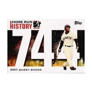  2005 Topps Barry Bonds Home Run History #744 Barry Bonds 