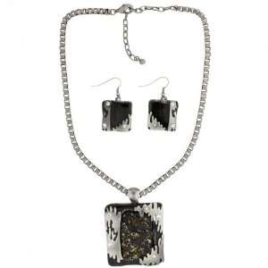   Set Hammered Desinger Resin Pearl Crystals 16 22 Bucasi Jewelry