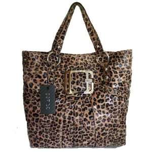 Guess Dusty Exotic Leopard Tote Handbag 