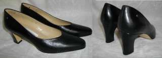 ETIENNE AIGNER Taylor Shoe Womens 8 M Black Leather Classic Pump Heel 