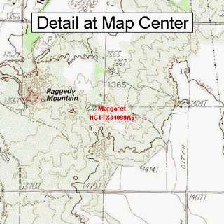  USGS Topographic Quadrangle Map   Margaret, Texas (Folded 