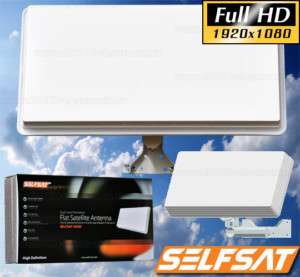 Flachantenne SELFSAT Single 1 Teilnehmer FULL HDTV Sat  