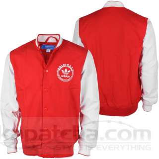 Adidas Sport Jacket 1 Varsity College Jacke Kapatcha Rot Weiß  