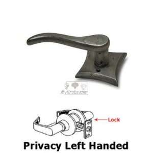     privacy left handed curved lever with concave