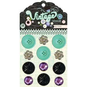    Vintage Vogue Jumbo Buttons (Collage Press) Arts, Crafts & Sewing