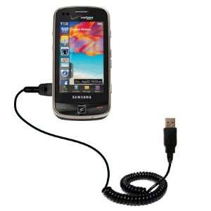  Coiled USB Cable for the Samsung Rogue with Power Hot Sync 