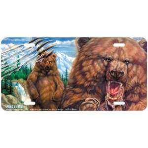 232 Grizzly Roar License Plate Car Auto Novelty Front Tag by Other 