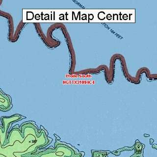 USGS Topographic Quadrangle Map   Etoile South, Texas (Folded 