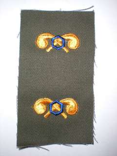 US ARMY 1960S OFFICER CHEMICAL CORPS COLLAR INSIGNIA  