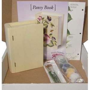  FolkArt One Stroke Pansy Keepsake Book Box Project by 