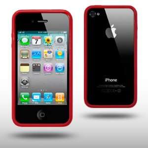  RED GEL BUMPER CASE FOR IPHONE 4 BY CELLAPOD CASES Cell 