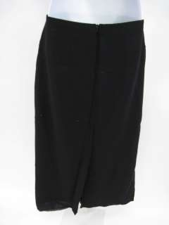 You are bidding on a LIZ CLAIBORNE Black Wool Long Skirt Sz Petite 8 