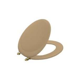  Kohler Toilet Seat w/Polished Brass Hinges K 4615 BR 33 