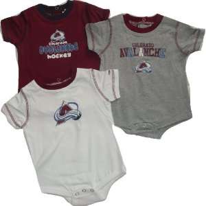    Colorado Avalanche 3pc Onesie / Creeper Baby Infant 12 Months Baby