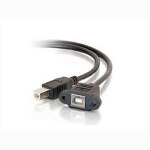  CABLES TO GO 1FT USB 2.0 BF TO BM PANEL MOUNT CABLE molded 