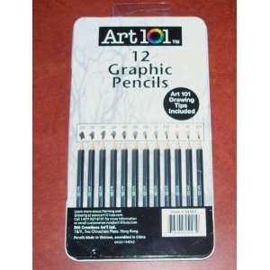  Art 101 Graphic Pencils   Set of 12, All with Different 
