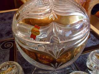 teiliges Bowle Set aus Bleikristall ( Anna Hütte) unbenutzt in 