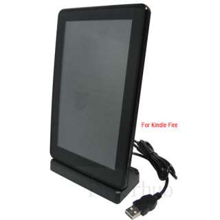 USB Sync Cradle Dock Charger Black For  Kindle Fire  
