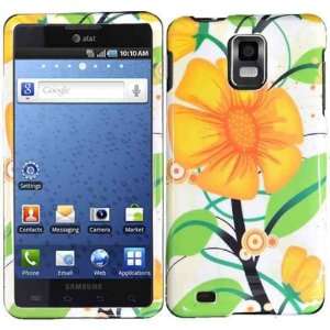 Hard Yellow Flower N Leaf Case Cover Faceplate Protector for Samsung 