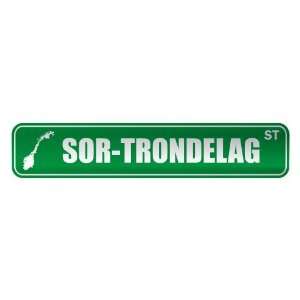     SOR TRONDELAG ST  STREET SIGN CITY NORWAY