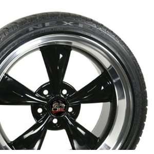 17 Fits Mustang (R) Bullitt   Bullet Style Wheels tires   Black 17x9 